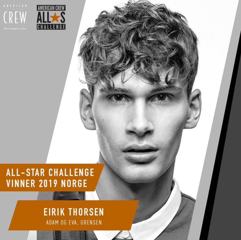 Eirik Thorsen / Adam og Eva Grensen vant American Crew All Star Challenge Norway 2019!